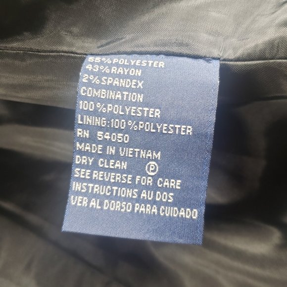 Evan-Picone Long-Sleeve Suit Adults Size 10 Black and White Suit Blazer Jacket - Picture 5 of 6